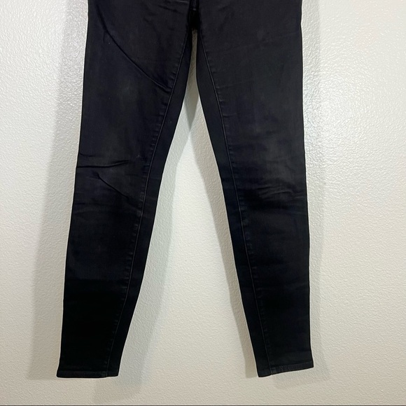 Madewell High Riser Skinny In Washed Black Size 27 - Picture 4 of 8